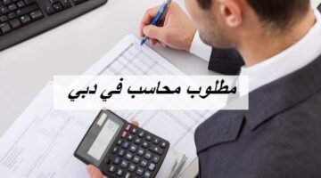 مطلوب محاسب (من الجنسين) براتب 4000 – 5000 درهم في دبي