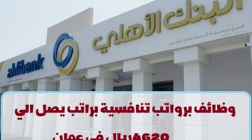 البنك الأهلي العماني يعلن عن وظائف في سلطنة عمان في عدة تخصصات