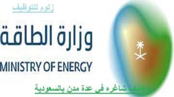 أكثر من(60) وظيفة شاغره بوزارة الطاقة في جميع مدن المملكة لللرجال والنساء