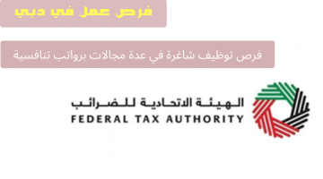 وظائف دبي تعلنها الهيئة الاتحادية للضرائب بمختلف التخصصات لكافة الجنسيات
