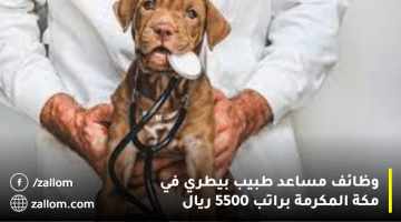 وظائف مساعد طبيب بيطري في مكة المكرمة براتب 5500 ريال