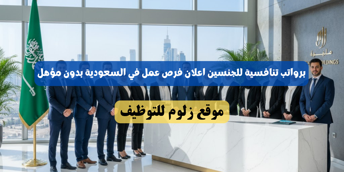 فرص عمل في السعودية بدون مؤهل