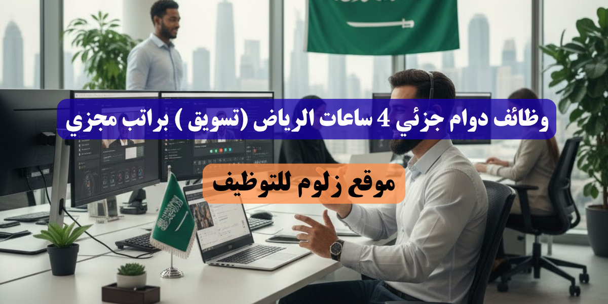 وظائف دوام جزئي 4 ساعات الرياض