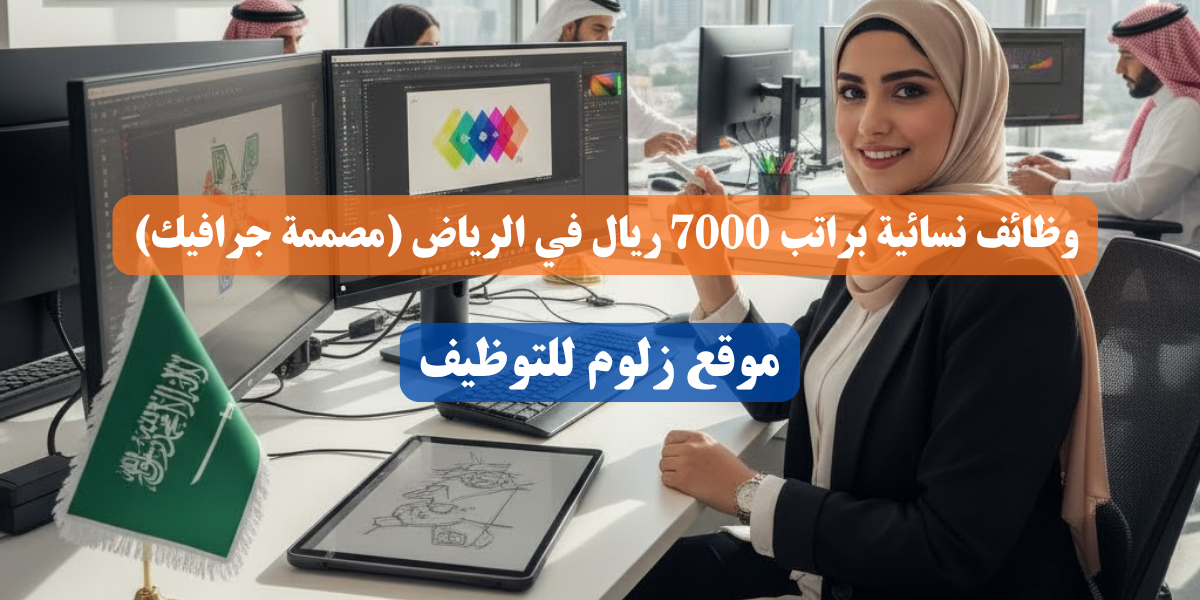 وظائف نسائية براتب 7000