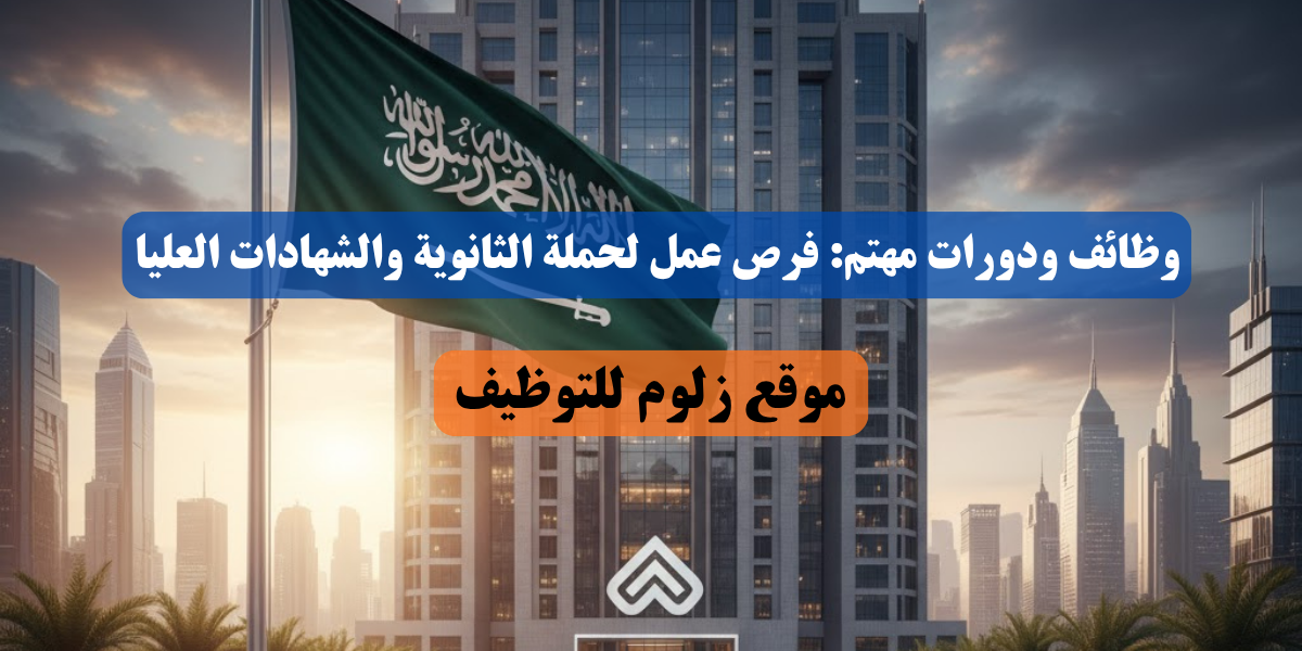 وظائف ودورات مهتم
