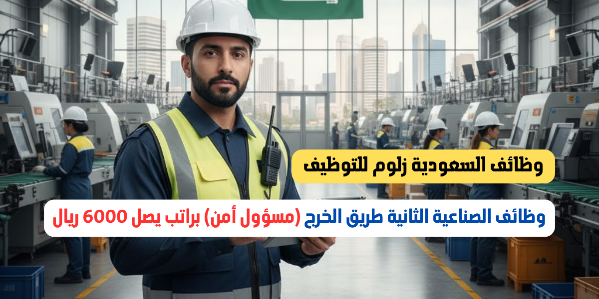 وظائف الصناعية الثانية طريق الخرج