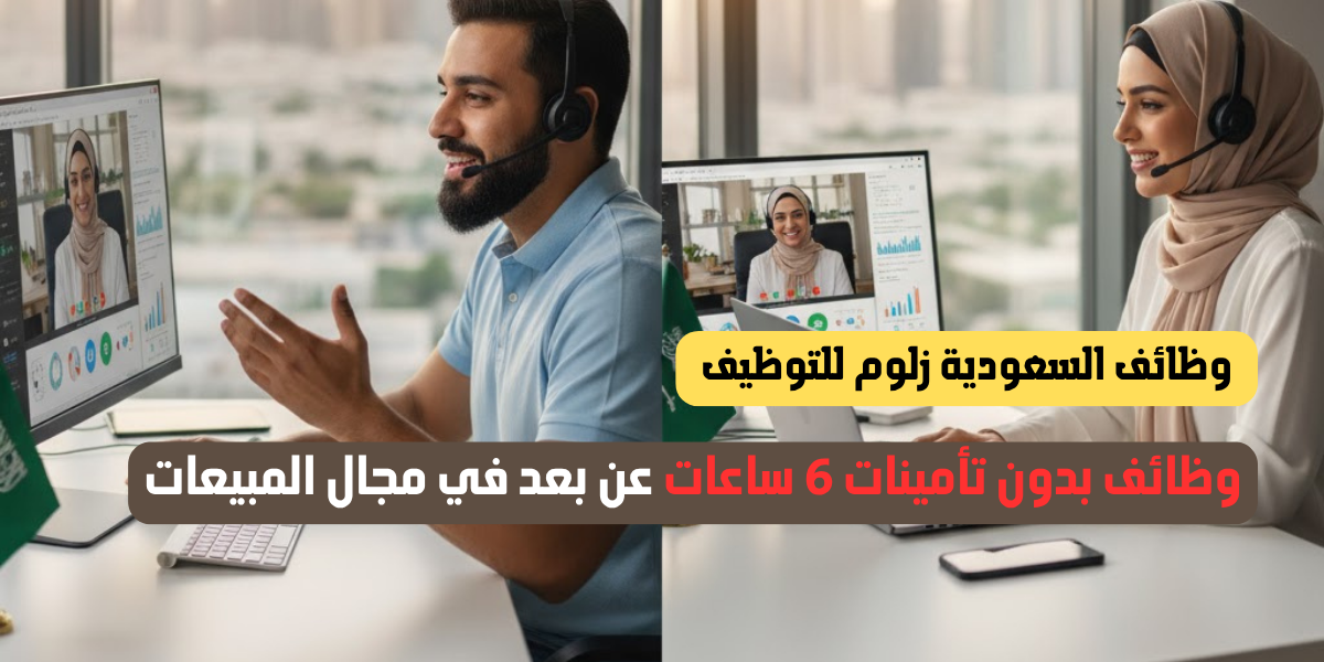 وظائف بدون تأمينات 6 ساعات