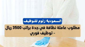 مطلوب عاملة نظافة في جدة