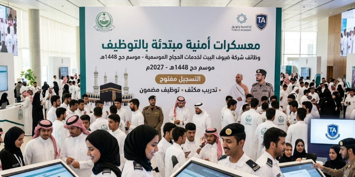 وظائف شركة ضيوف البيت الموسمية - موسم حج 1448هـ 1 وظائف شركة ضيوف البيت