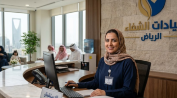وظائف استقبال عيادات الرياض